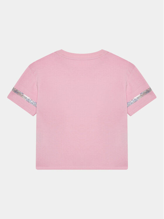 Guess Guess Тишърт J4RI08 K6YW4 Розов Regular Fit