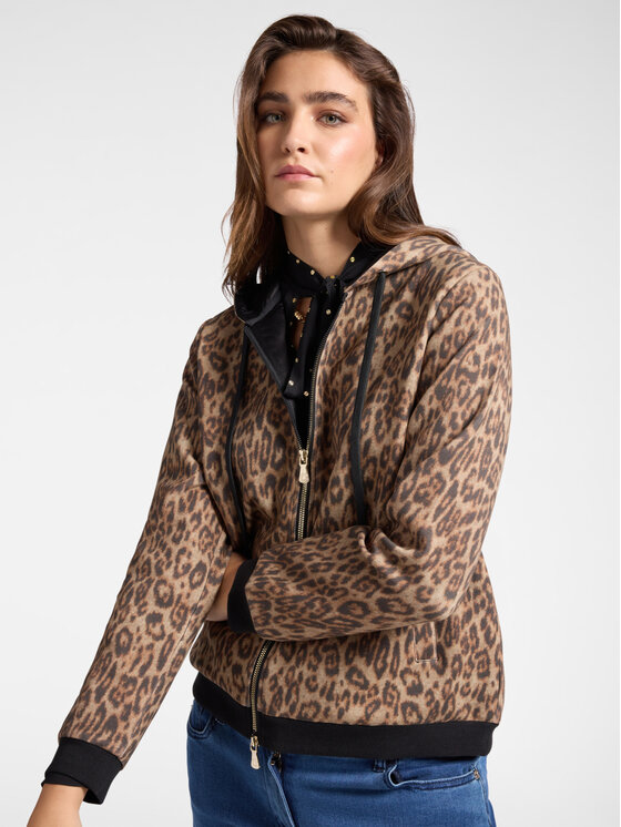 Elena Mirò Elena Mirò Felpa G850Z000402N001 Écru A-Line Fit