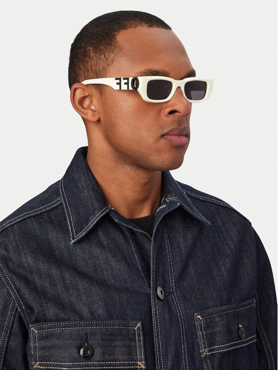 Off-White Off-White Saulesbrilles OERI124 Balts
