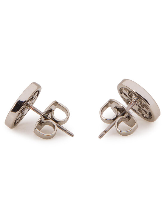 Tory Burch Tory Burch Auskarai Logo Circle Stud Earring 11165518 Sidabrinė