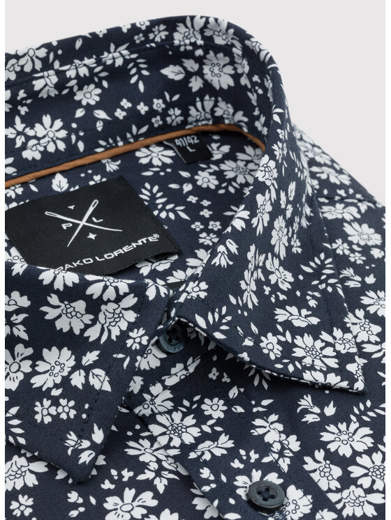 Pako Lorente Pako Lorente Koszula P24SN-1X-033 Granatowy Slim Fit
