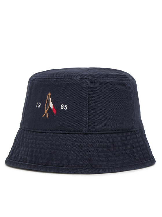 Tommy Hilfiger Tommy Hilfiger Šešir Seasonal Flag Bucket AM0AM13384 Tamnoplava