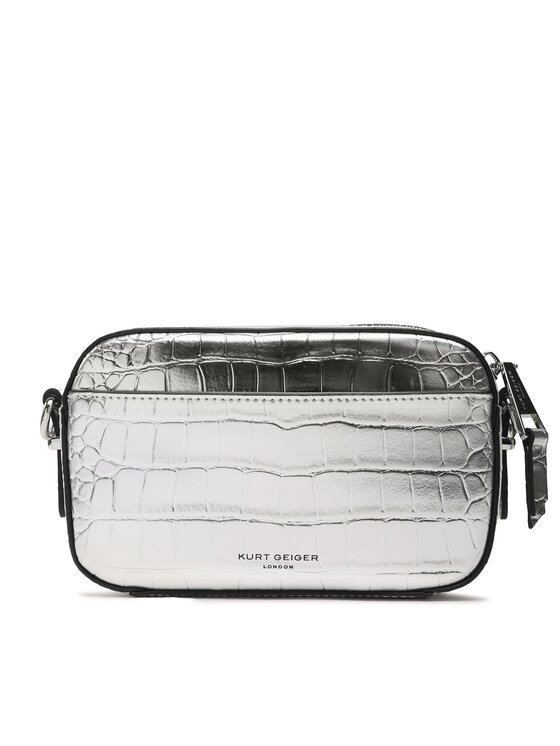 Kurt Geiger Дамска чанта Shoreditch Sm Camera Bag 8475663409 Сребрист