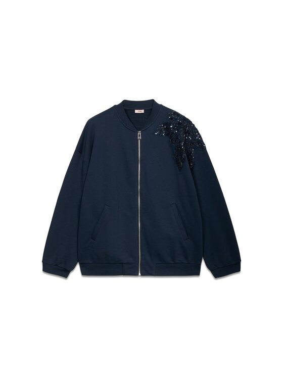 Oltre Oltre Felpa G935J004090N034 Blu Over Fit