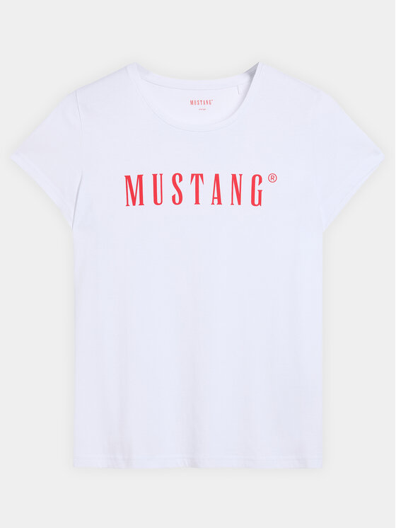 Mustang Mustang T-Shirt Aliina 1013222 Biały Regular Fit