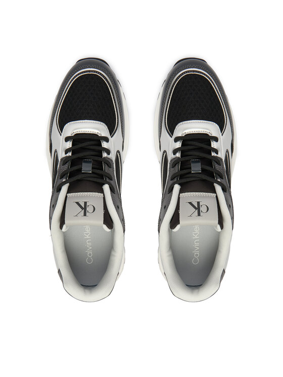 Calvin Klein Calvin Klein Sneakersy Hike Runner Laceup Mesh Mix Met YM0YM01402 Černá