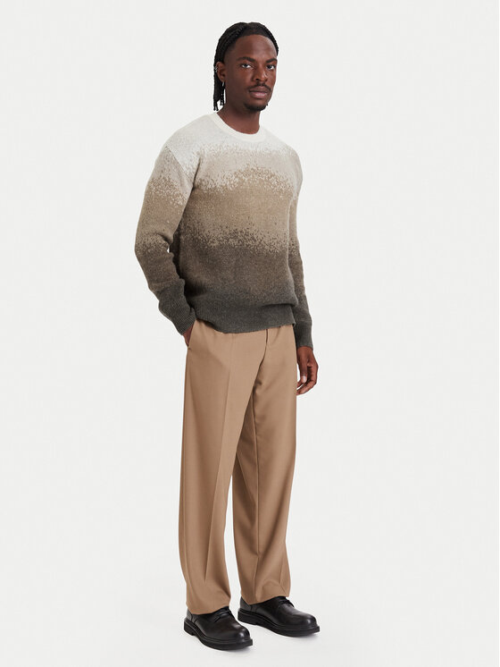 KARL LAGERFELD KARL LAGERFELD Sweter 655025 564307 Brązowy jasny Regular Fit