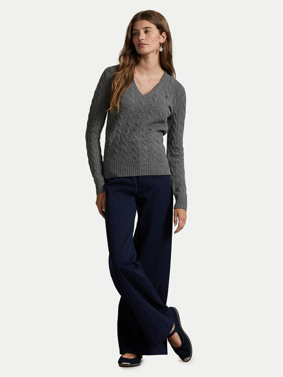 Polo Ralph Lauren Polo Ralph Lauren Пуловер 211971866500 Сив Slim Fit