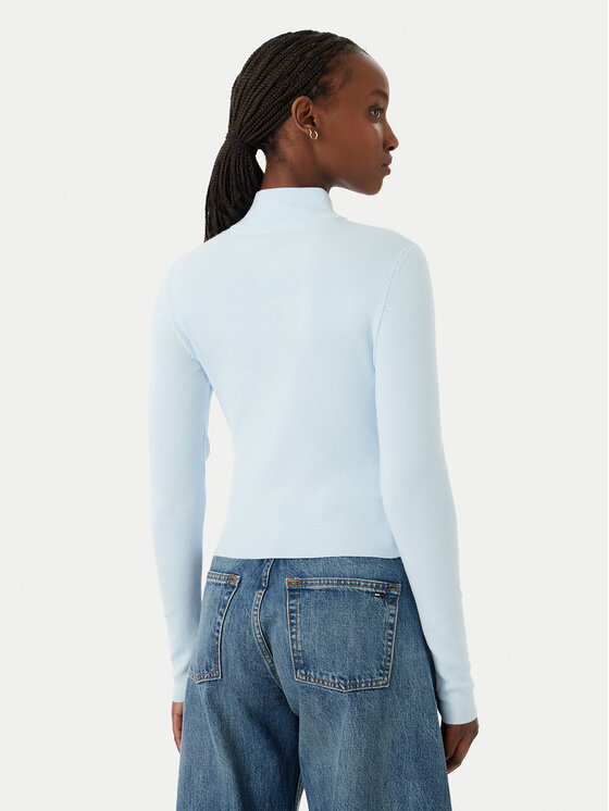 Tommy Jeans Tommy Jeans Kardigan DW0DW20967 Světle modrá Slim Fit