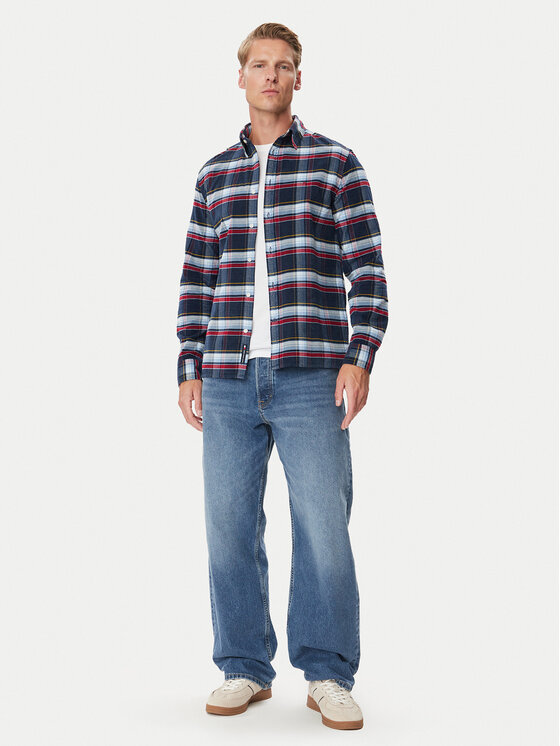 Tommy Jeans Tommy Jeans Риза DM0DM23615 Тъмносин Regular Fit