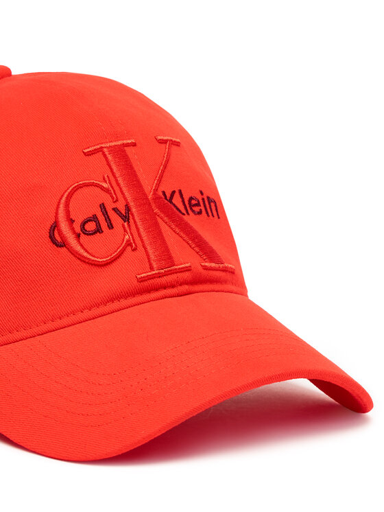 Calvin Klein Calvin Klein Czapka z daszkiem Large Monologo LV04D5039G Czerwony