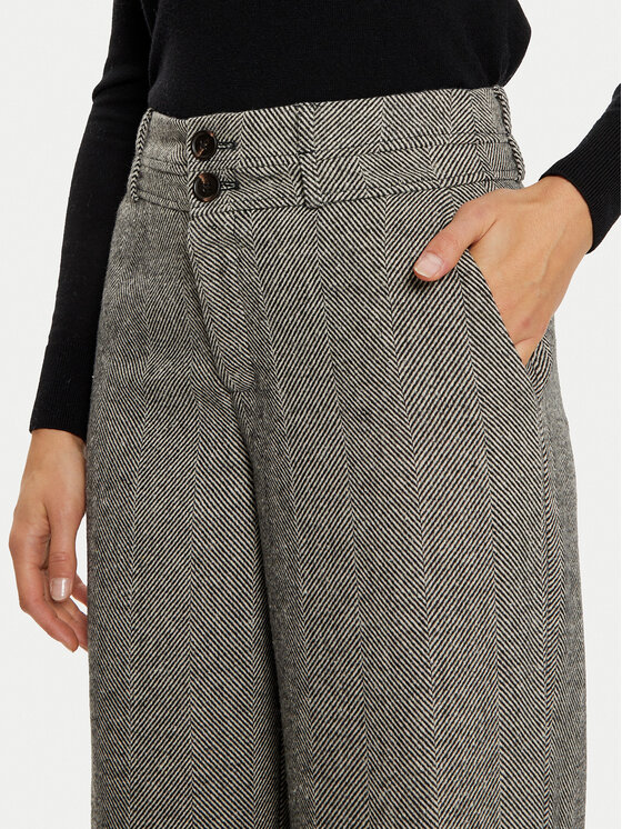 Karen by Simonsen Karen by Simonsen Spodnie materiałowe Rigmor 10105089 Beżowy Loose Fit