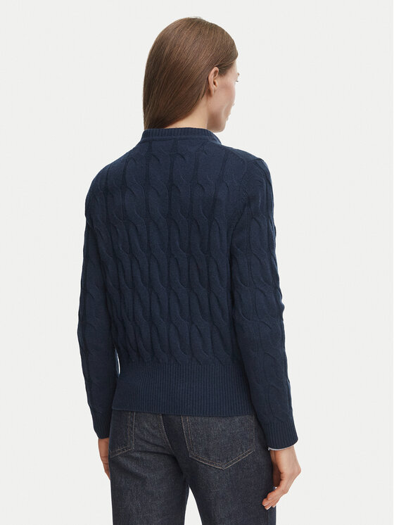 Tommy Hilfiger Tommy Hilfiger Strickjacke Soft WW0WW52191 Dunkelblau Regular Fit