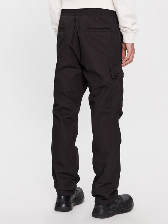 HUGO Hugo Pantaloni din material Garlo233 10250557 Negru Regular Fit