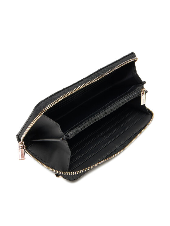 Guess Guess Голям дамски портфейл Aldina Slg SWGG96 63146 Черен