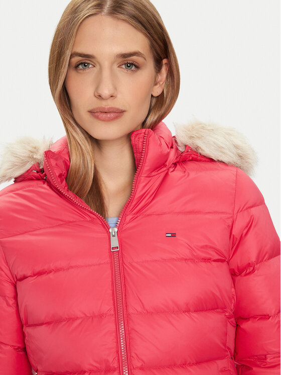 Tommy Jeans Tommy Jeans Daunenjacke Essential DW0DW18864 Rosa Slim Fit