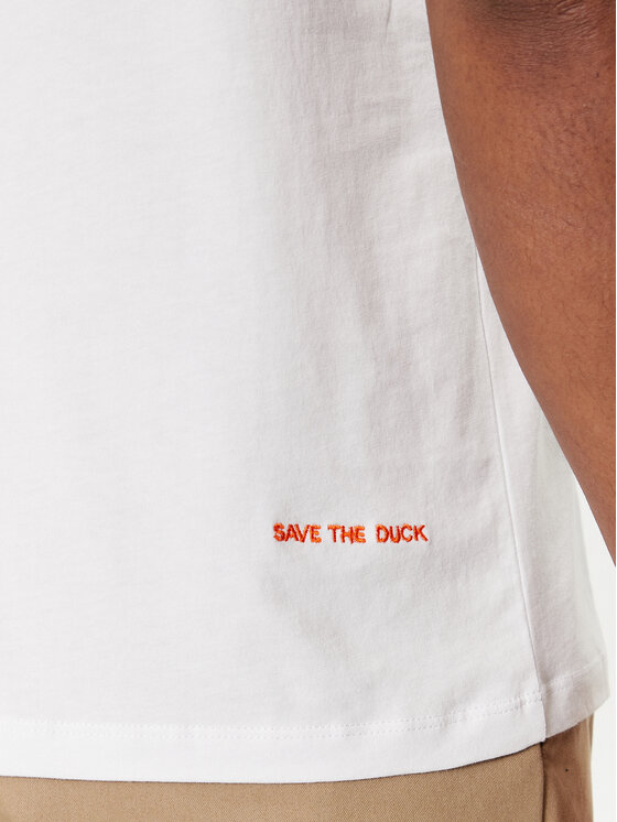 Save The Duck Save The Duck Tričko DT1194M BESY18 Biela Regular Fit