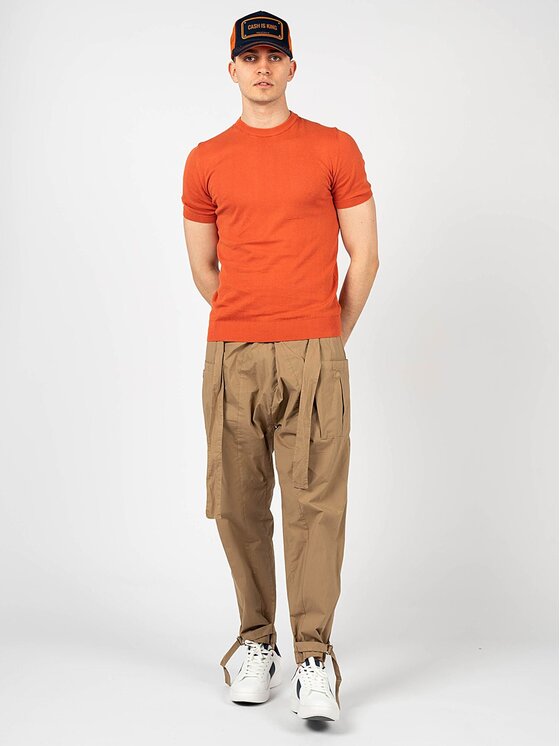 Xagon Xagon T-Shirt P23 081K 1200K Pomarańczowy Regular Fit