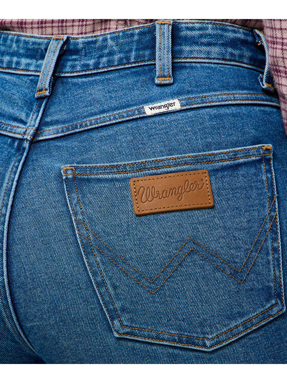 Wrangler Wrangler Jeansy Straight Niebieski Straight Fit