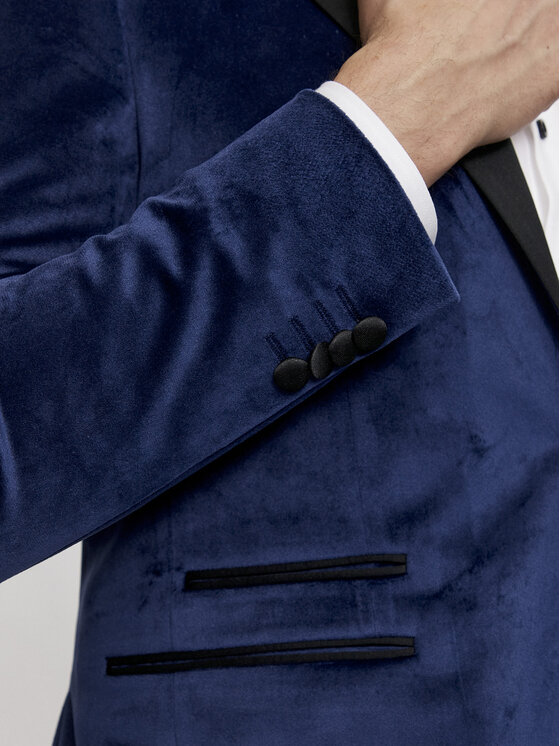 KARL LAGERFELD KARL LAGERFELD Sacou 155270 541009 Bleumarin Slim Fit