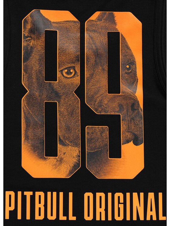 PITBULL PITBULL Tank top EIGHTY NINE DOG Czarny Regular Fit