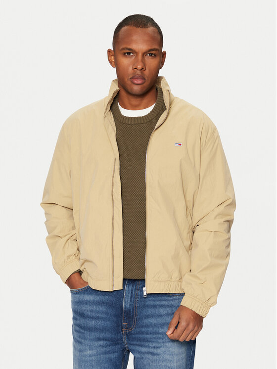 Tommy Jeans Tommy Jeans Bunda pro přechodné období Essential DM0DM20655 Béžová Regular Fit