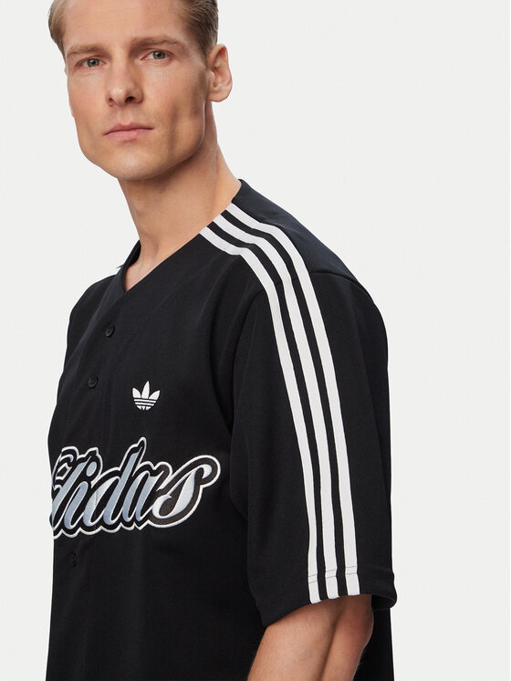 adidas adidas Póló Summer League Varsity Baseball KE2244 Fekete Oversize