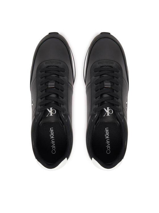 Calvin Klein Calvin Klein Sneakersy Retro Runner Ess Lth YM0YM01355 Černá