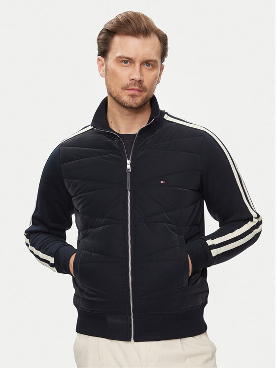 Tommy Hilfiger Bluză Monotype MW0MW34406 Bleumarin Regular Fit