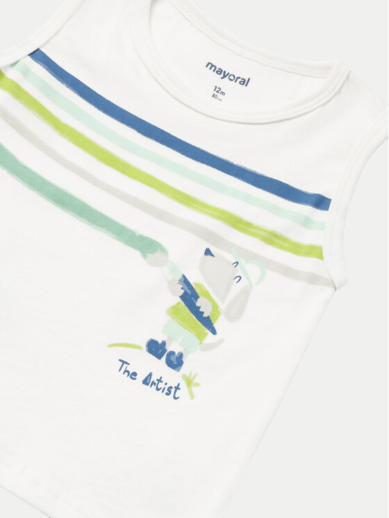 Mayoral Mayoral Komplet t-shirt majic﻿ 01032 Modra Regular Fit