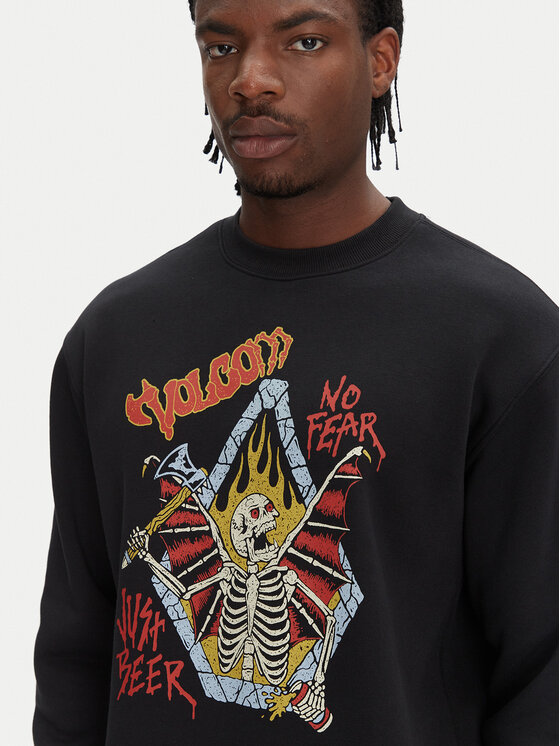 Volcom Volcom Світшот Noder A4612511 Чорний Classic Fit