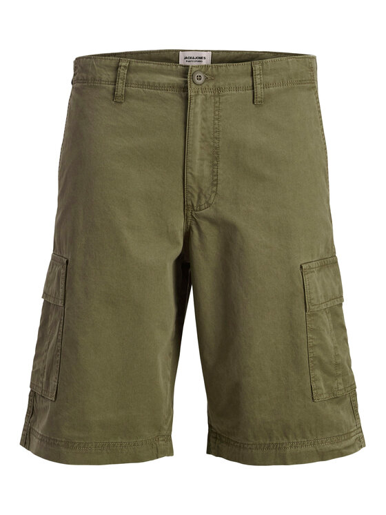 Jack & Jones Jack & Jones Kratke hlače iz tkanine Cole 12292263 Zelena Regular Fit