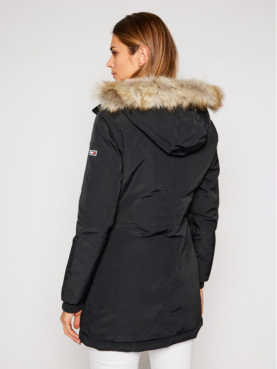 Tommy Jeans Parka Technical Down DW0DW09063 Nero Regular Fit • Modivo.it