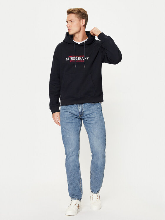 Guess Jeans Guess Jeans Μπλούζα M4YQ23 K9V31 Σκούρο μπλε Regular Fit