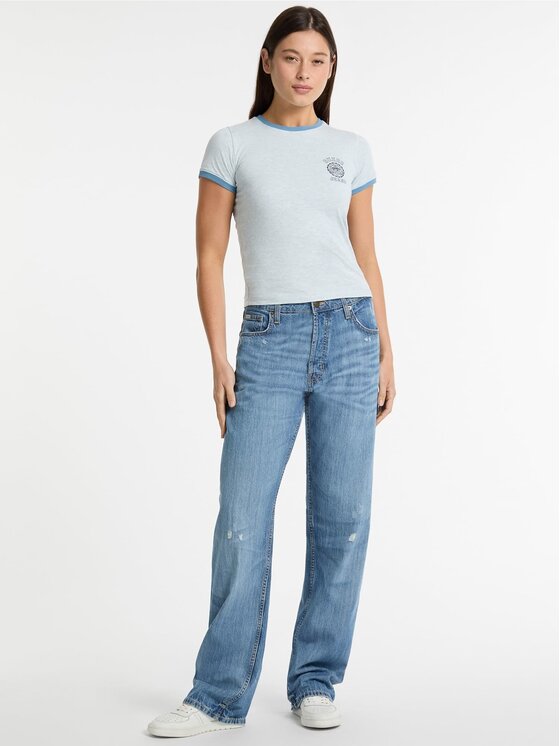 Guess Jeans Guess Jeans T-Shirt 174441 Niebieski Classic Fit