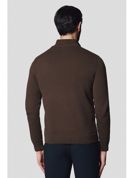 Lancerto Lancerto Sweter Johan SW073224000083 Brązowy Regular Fit