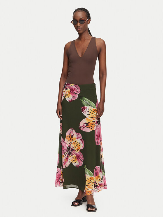 Vero Moda Vero Moda Φούστα maxi Ismene 10351432 Πράσινο Regular Fit