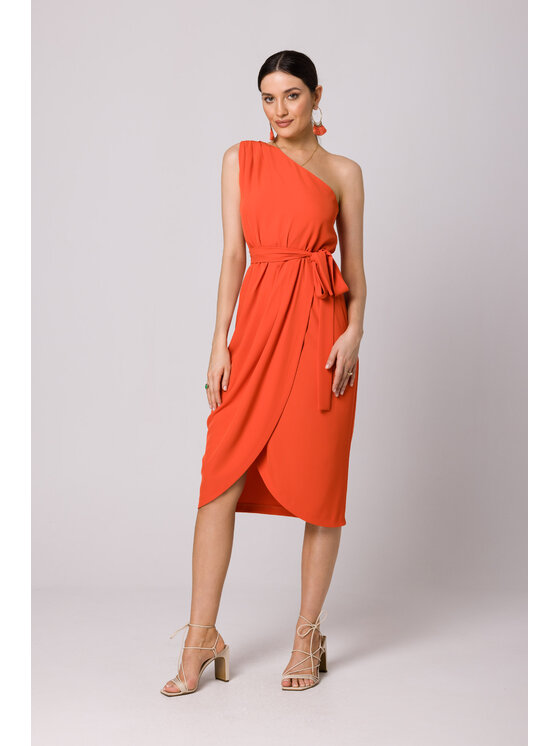 Makover Makover Vestito da giorno K160 Arancione Regular Fit