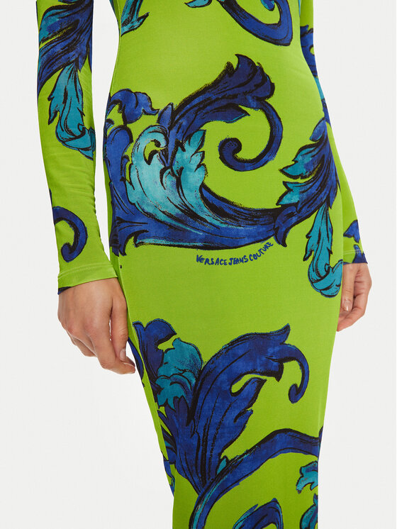 Versace Jeans Couture Versace Jeans Couture Rochie de zi 78HAO920 Verde Regular Fit