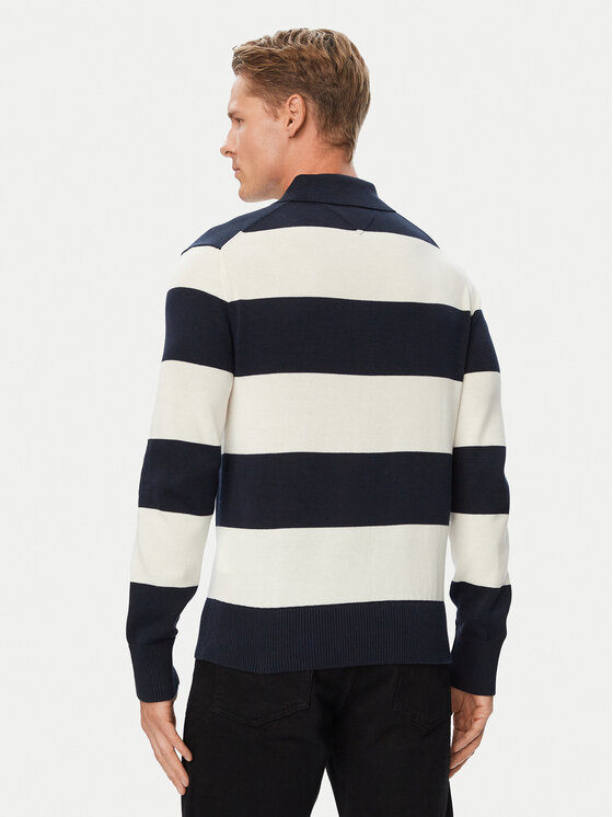 Tommy Jeans Tommy Jeans Sweter DM0DM20304 Granatowy Slim Fit