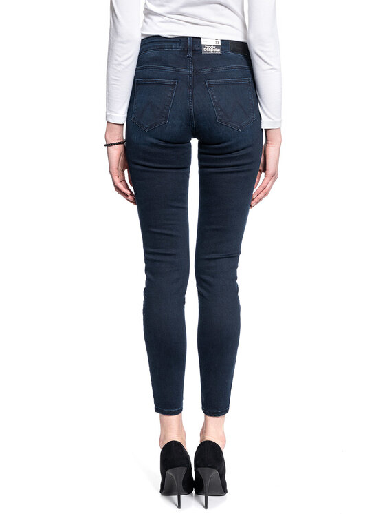 Wrangler Wrangler Jeansy SKINNY Niebieski Skinny Fit