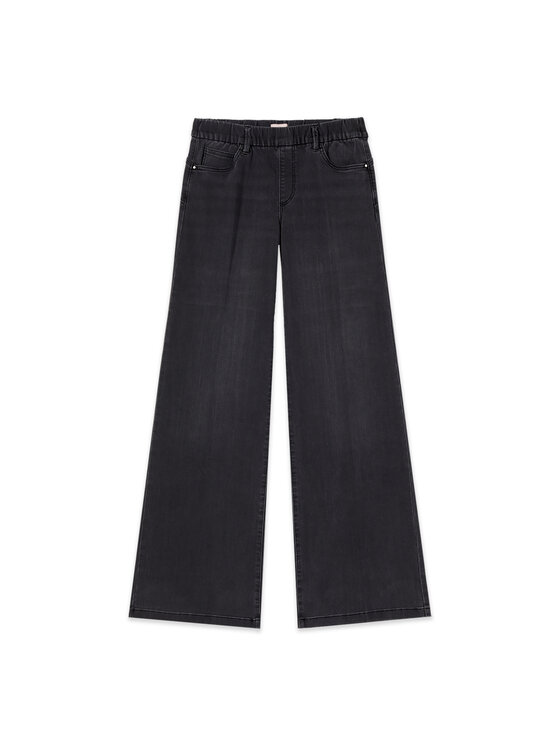 Oltre Oltre Jeansy P40JR009546N033 Czarny Baggy Fit