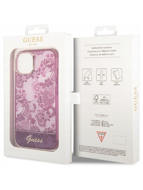 Guess Guess Etui na telefon Porcelain Kolorowy