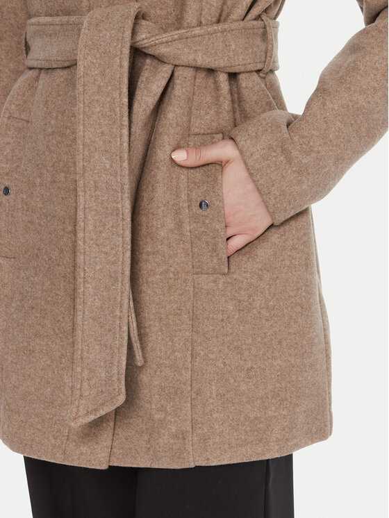 Vero Moda Vero Moda Kabát pro přechodné období Popliva 10310779 Béžová Regular Fit