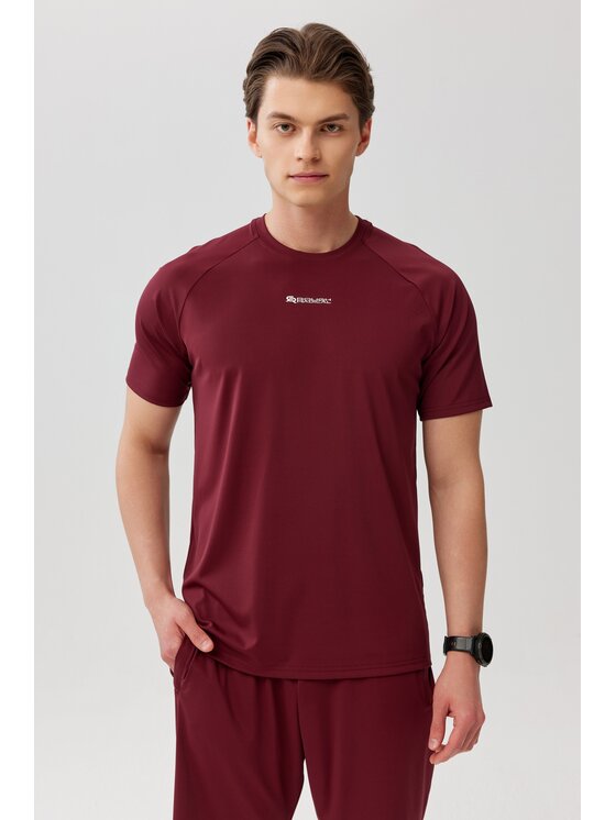 ROUGH RADICAL ROUGH RADICAL Koszulka techniczna PROOF TEE Bordowy Reglan Fit