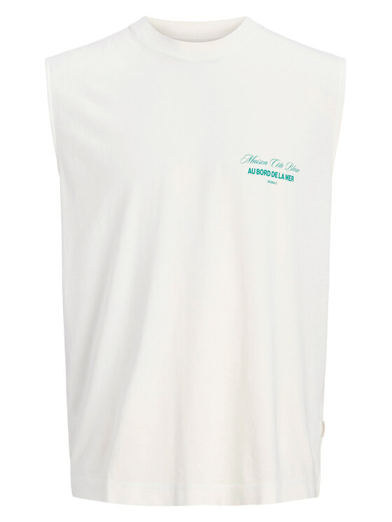 Jack & Jones Jack & Jones Tank top Cassis 12295076 Biały Regular Fit