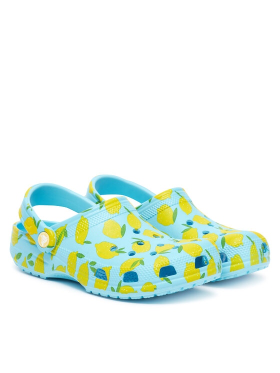 Crocs Crocs Klapki Classic Fresh Fruits Clog 211008 Niebieski
