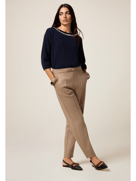 Oltre Oltre Cardigan M525E001902N034 Blu Regular Fit