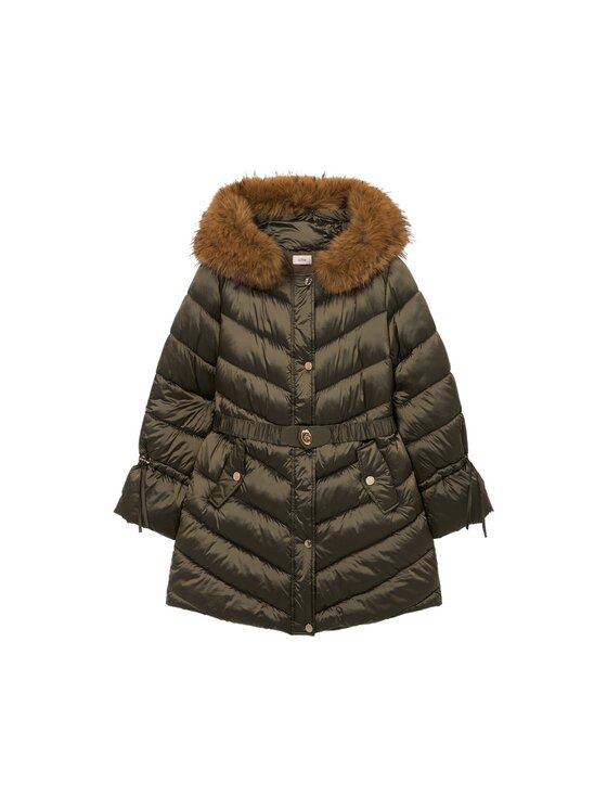 Oltre Oltre Giubbotto piumino F044R101492N035 Verde Slim Fit