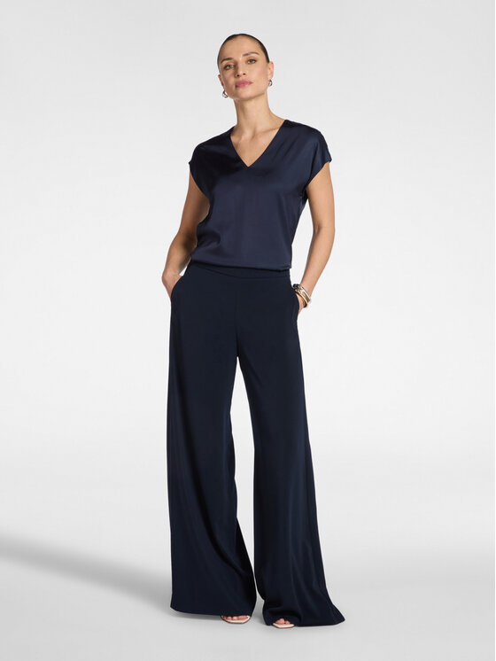 Elena Mirò Elena Mirò Pantaloni di tessuto P194P000441N064 Blu A-Line Fit